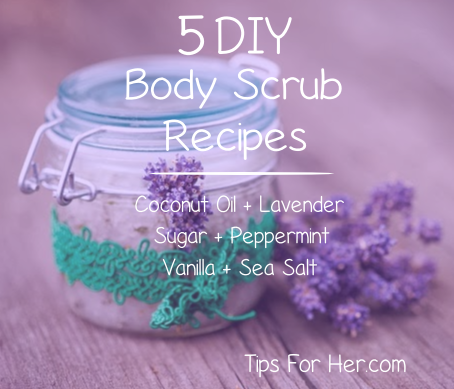 What are some recipes for homemade body scrubs?