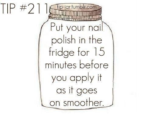 smoother nail polish trick