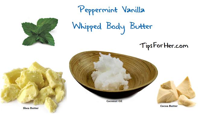 Peppermint Vanilla Whipped Body Butter