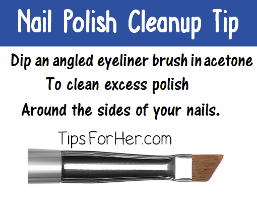 Nail Polish Cleanup Tip