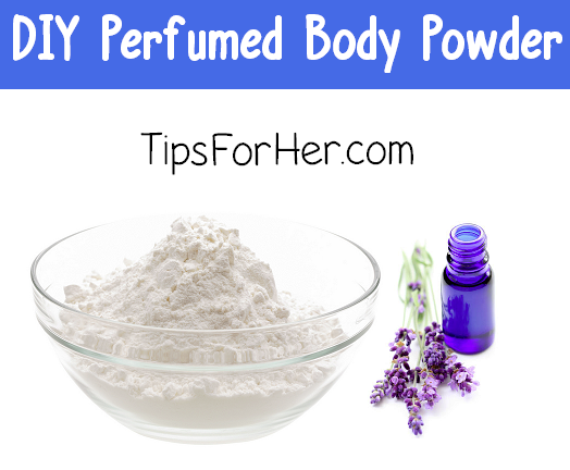 diy perfumed body powder