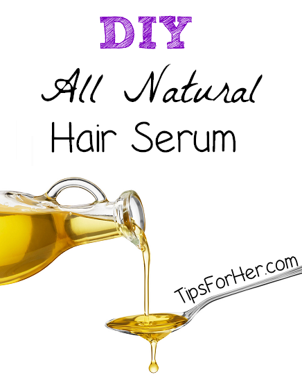 DIY All Natural Hair Serum for Healthy Hair Growth & Shiny Locks