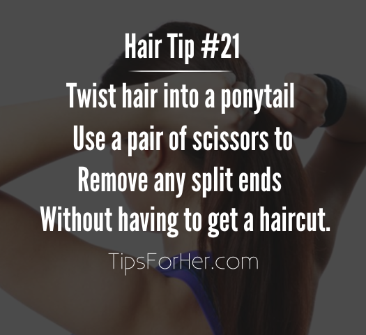 Remove Split Ends Without A Haircut