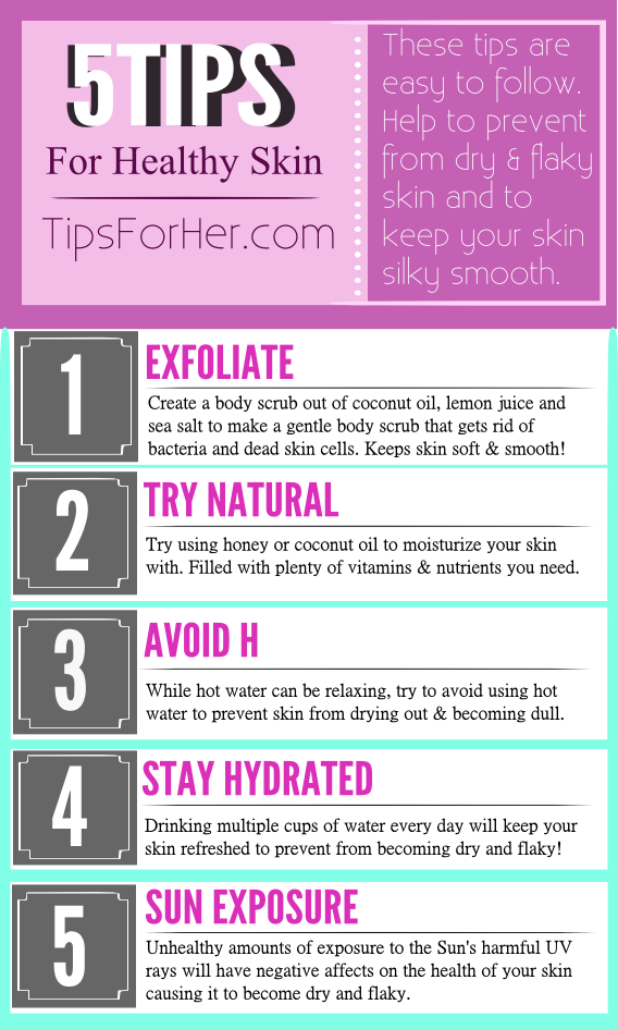 5  tips for healthy skin