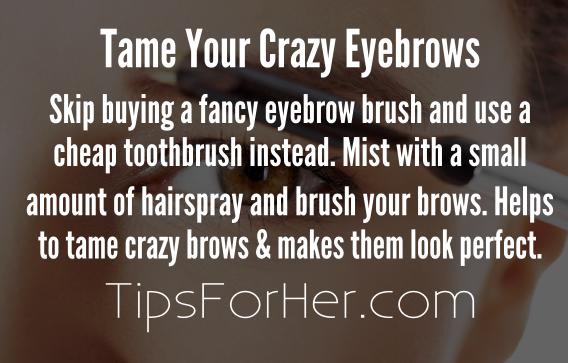 Tip to Tame Your Crazy Eyebrows