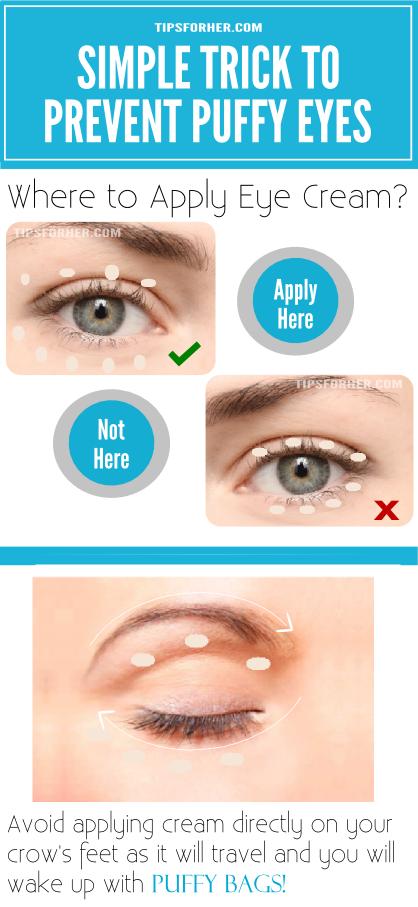 How To Prevent Puffy Eyes Trick