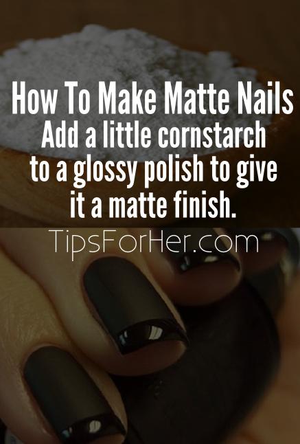 How To Make Matte Nails