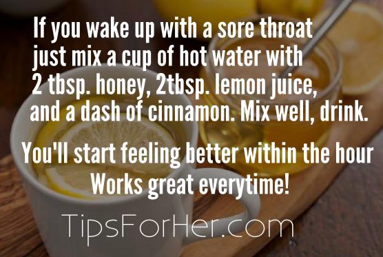 How to get rid of a sore throat