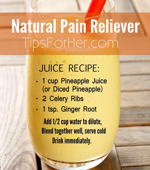 Natural Pain Reliever - Juicing Recipe